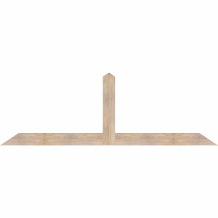Ekena Millwork Portland Smooth Timber Gable Bracket, Douglas Fir, 96"W x 32"H x 1 1/2"D x 5 1/2"F, 8/12 Pitch GBW096X32X0206POR00SDF